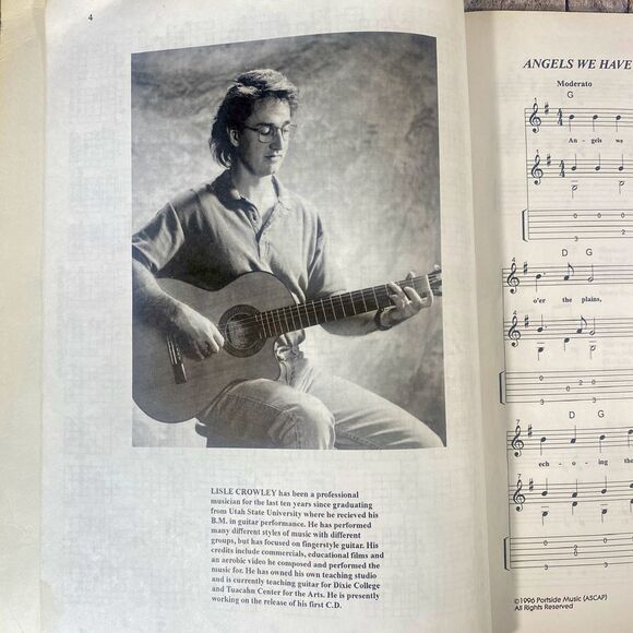 Santa And His 6 String Guitar Music Book Paperback Vintage 1996 - Picture 6 of 7